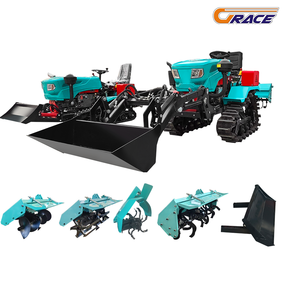 35 HP Agriculture Cultivator Rotary Tiller Tractor Equipment With Total Five Different Attachments For Sale