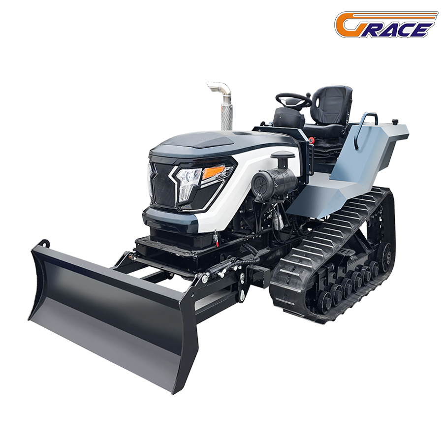 50 HP Pro China Small Crawler Tractors Garden Tiller Cultivator with Track Agriculture Machine Equipment