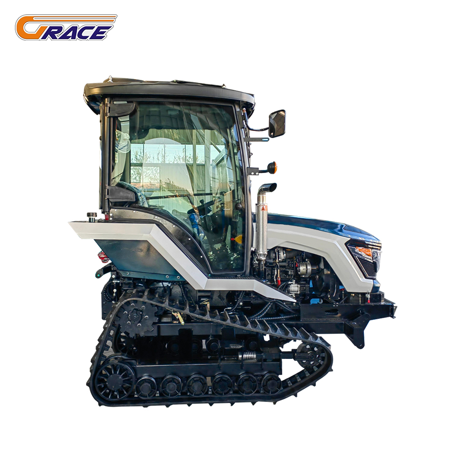 120 HP Furrowing Fertilizing Crawler Tractor Rotavator With Grapevine Burying Machine Equipment