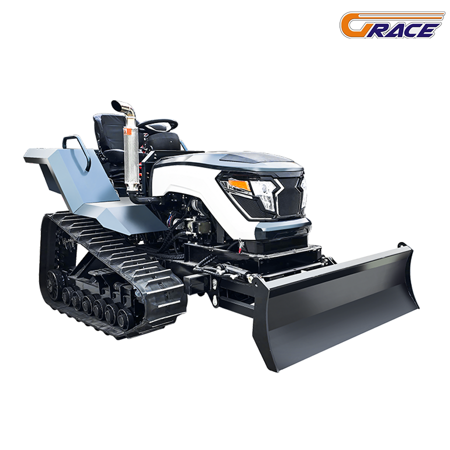 80 HP Most popular in Crawler Tractor Power Agricultural Farming Rotavator Rotary Tiller Crawler Tractor Mini Crawler Cultivator