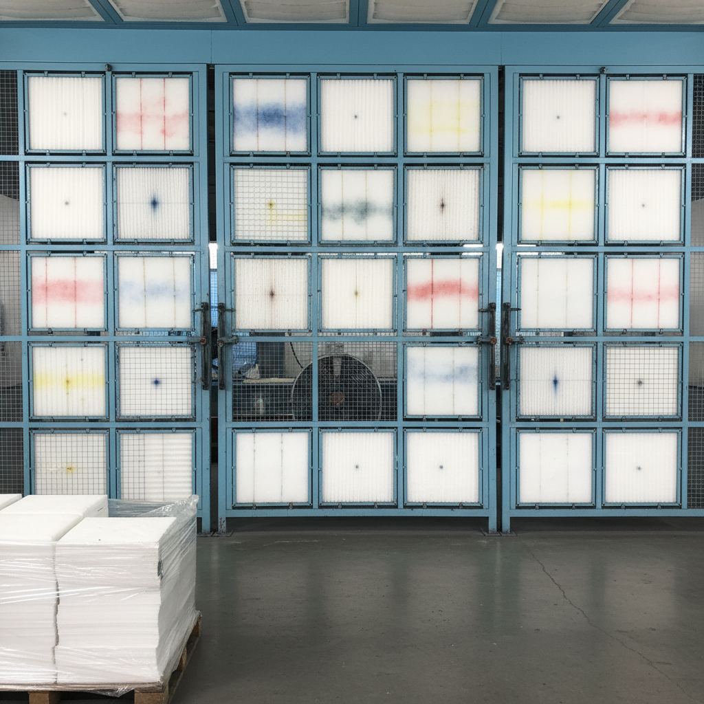 Paint Booth Intake Filters For Spray Booth Filtration
