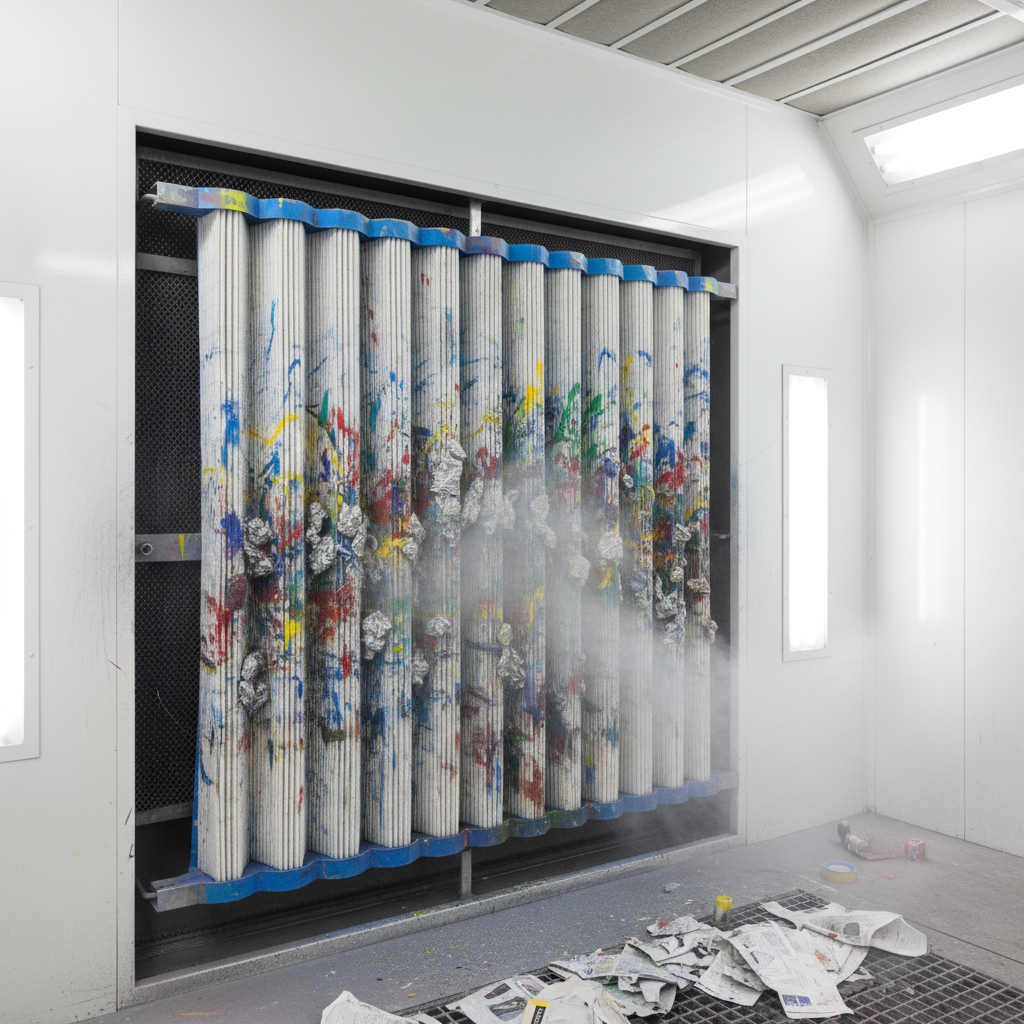 Spray Booth Filter For Paint Mist And Overspray Collection