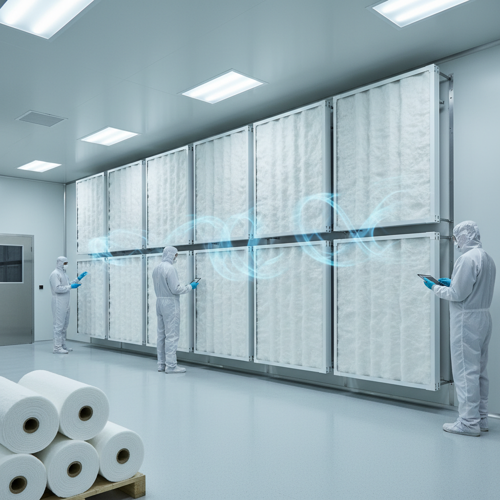 Fiberglass Paint Booth Filters For Cleanroom Air Filtration
