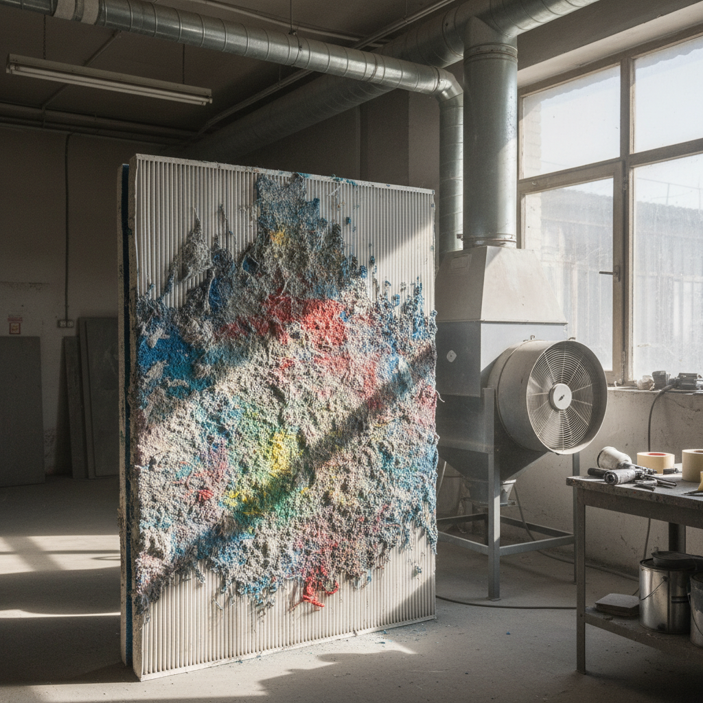 Paint Overspray Filter For Dust Collection And Industrial Ventilation Systems