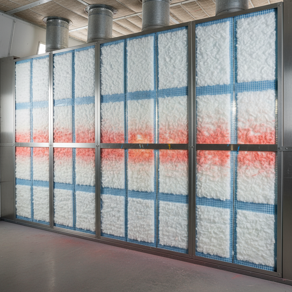 Fiberglass Paint Booth Filters For Paint Booth Air Filtration