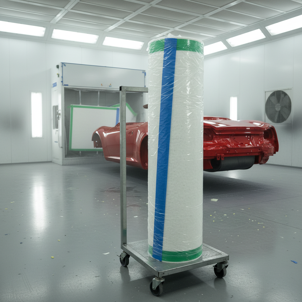 Spray Booth Filter Roll For Automotive Painting And Refinishing