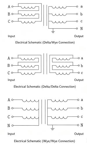 delta wye delta delta wye wye transformer connection schematic.jpg