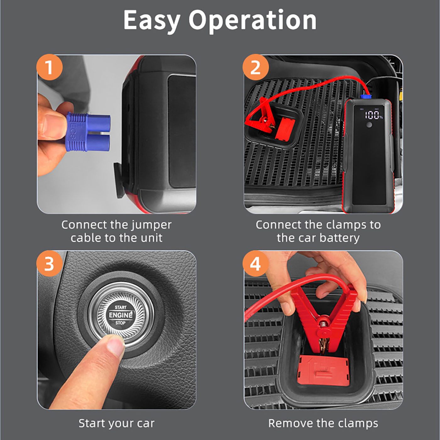 12V 500F Portable power supply boost for super capacitor on-board jump starter (7)