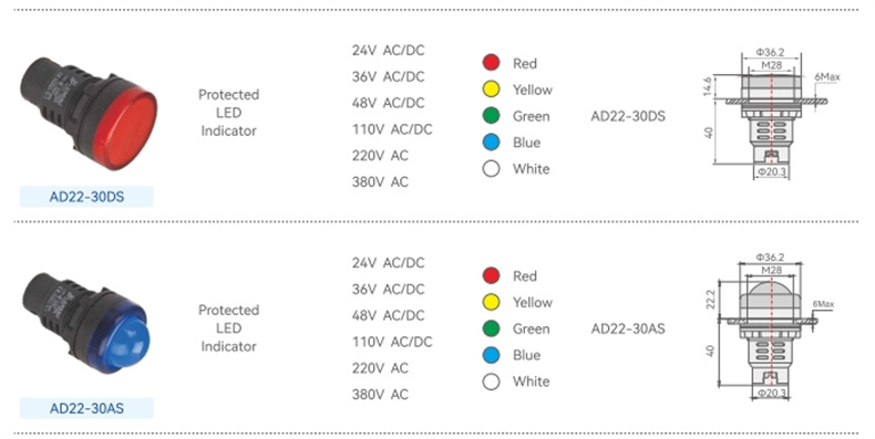 30mm plastic indicator light_1