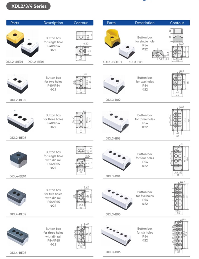 XDL Series push button switch Control Box (2)