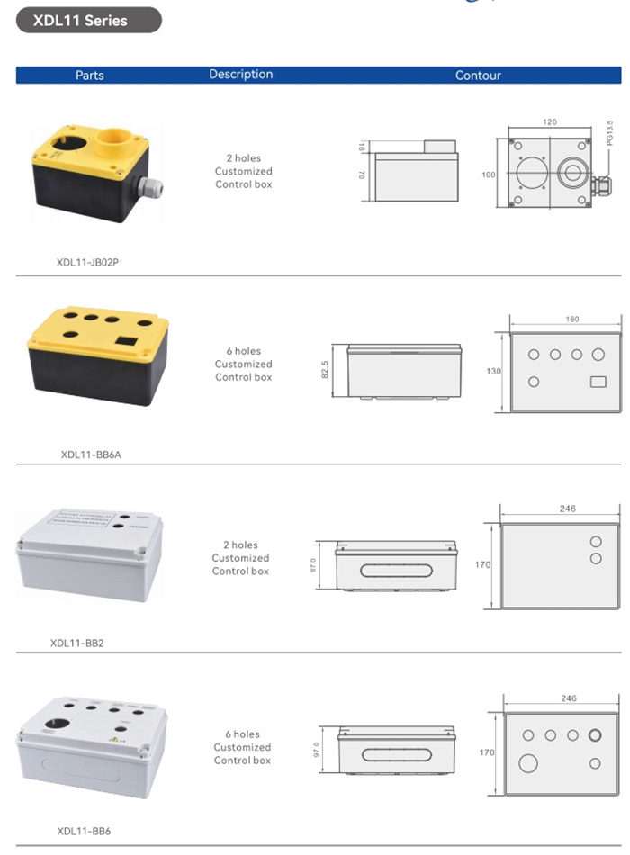 XDL Series push button switch Control Box (5)