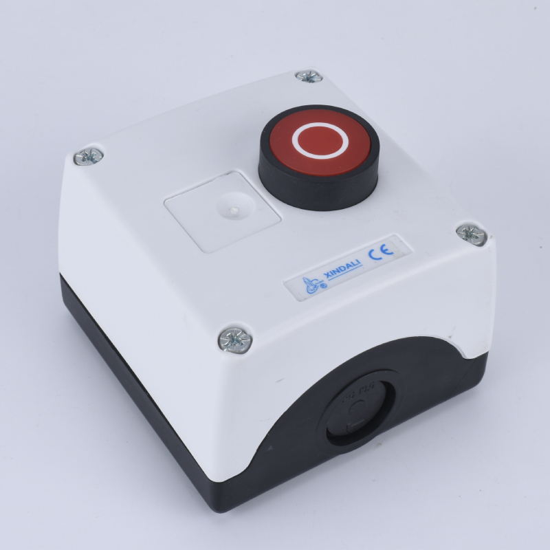 Outdoor Waterproof Push Button Switch Control Box Red 22mm Emergency Start Stop Power XB2 Switch