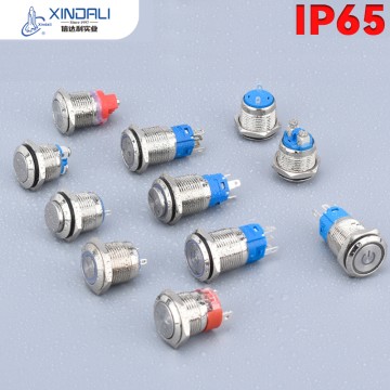 Waterproof 12mm 16mm 19mm 22mm Illuminated Meta...