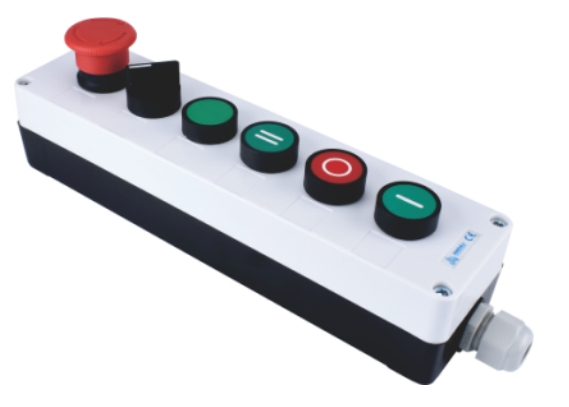 Waterproof 6 holes  electrical Button switch control box plastic hand-held self starting  emergency stop selector switch push button switch station