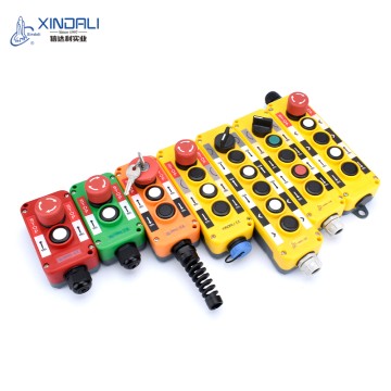 Factory Direct Supply Waterproof Pendant Control Station XDL10 – IP65 Industrial Hoist & Tail Lift Controller Switch Box