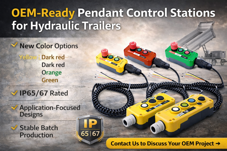 How OEM Trailer Manufacturers Choose Reliable Pendant Control Stations for Hydraulic Systems