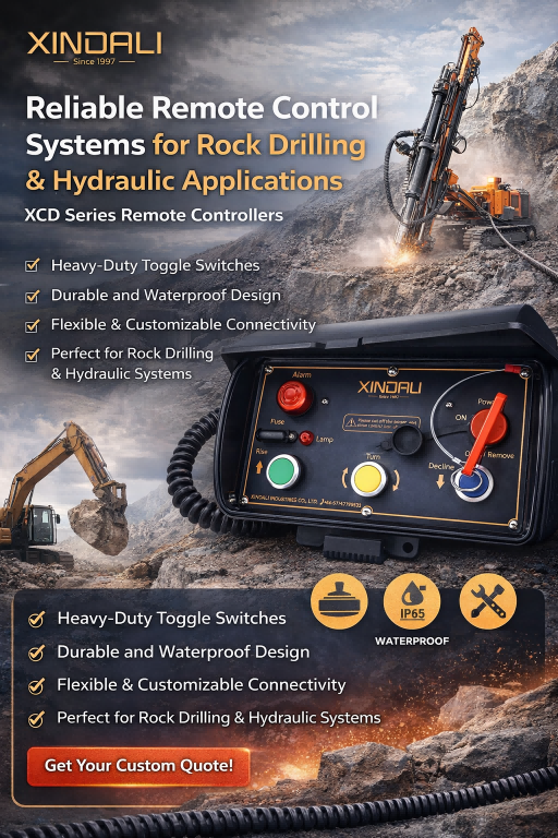 Reliable Remote Control Systems for Rock Drilling and Hydraulic Applications