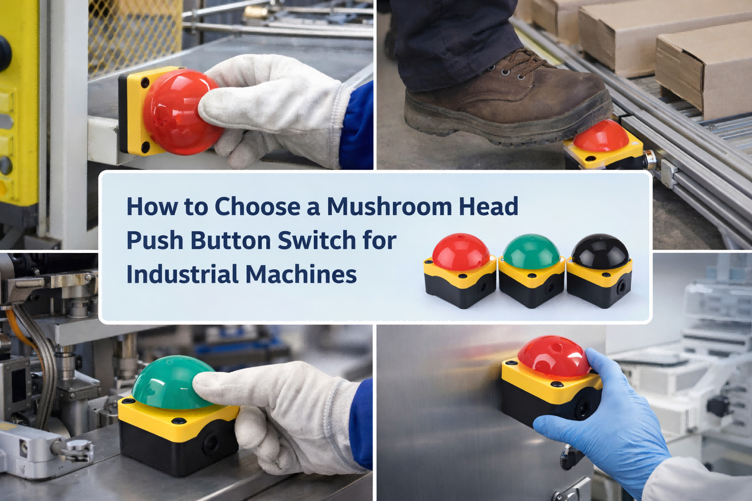 How to Choose a Mushroom Head Push Button Switch for Industrial Machines