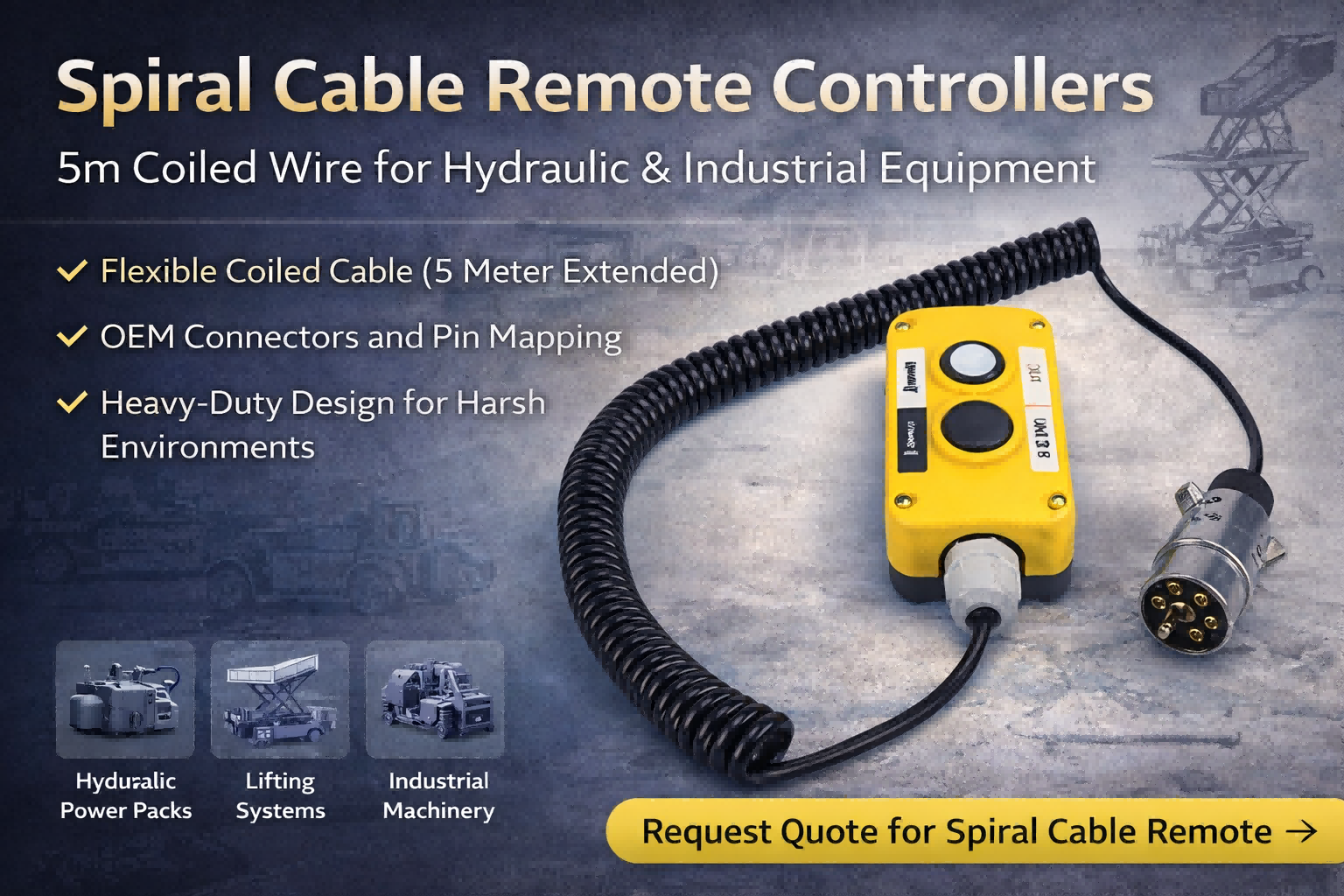 How to Choose the Right Spiral Cable Remote Controller for Hydraulic Equipment