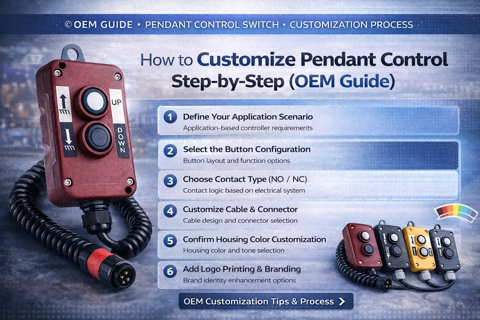 How to Customize Pendant Control Switch Step-by-Step (OEM Guide)