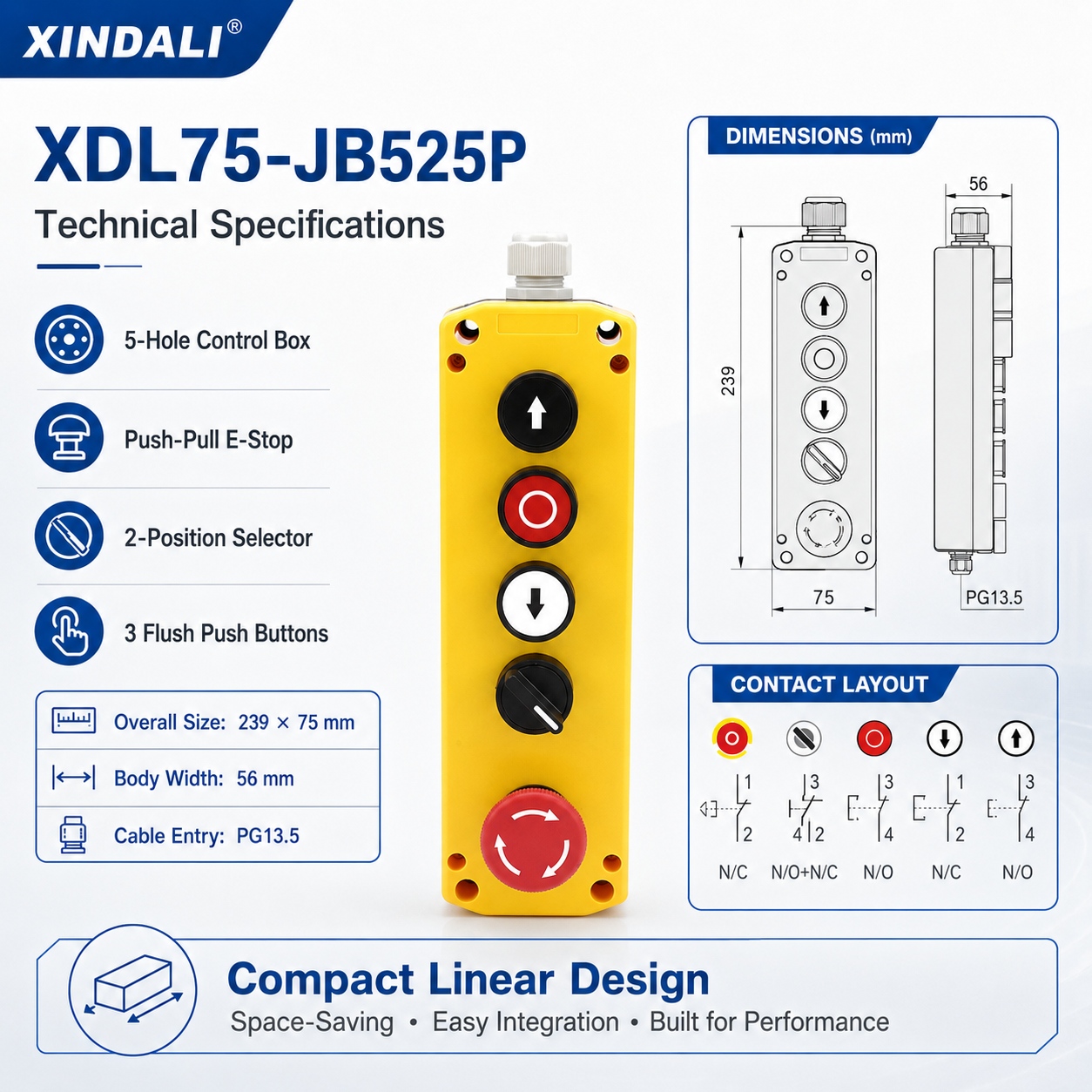 XDL75-JB525P Emergency Stop Selector Push Button Control Box (2).jpg