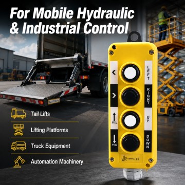 XDL10-EPB4 4-Button Handheld Pendant Controller for Hydraulic & Truck Equipment | XINDALI