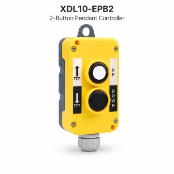 XDL10-EPB2 2-Button Interlock Pendant Control Box | IP65 Handheld Controller | XINDALI