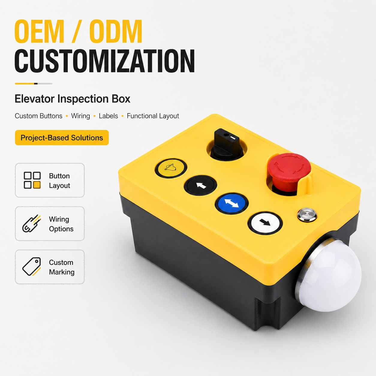 Custom Pre-Wired Elevator Inspection Boxes for Faster Installation