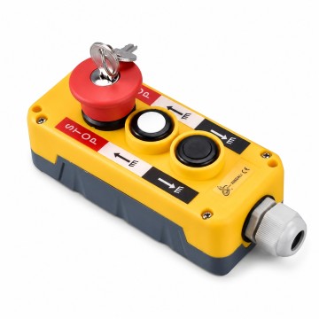 XDL10-EPBK3 Key-Release Safety Pendant for Dual-Direction Control
