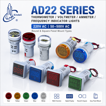 AD22 Series Thermometer, Voltmeter, Ammeter, An...