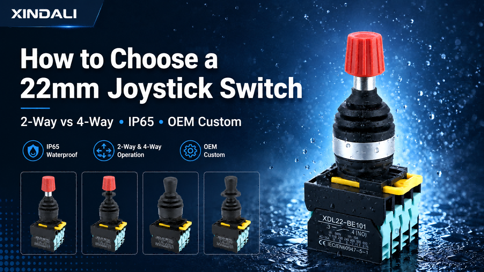 How to Choose a 22mm Joystick Switch for Industrial Control Panels