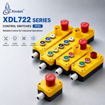 XDL722 Series Control Switches Box IP65 Push Button Station For Industrial Operations