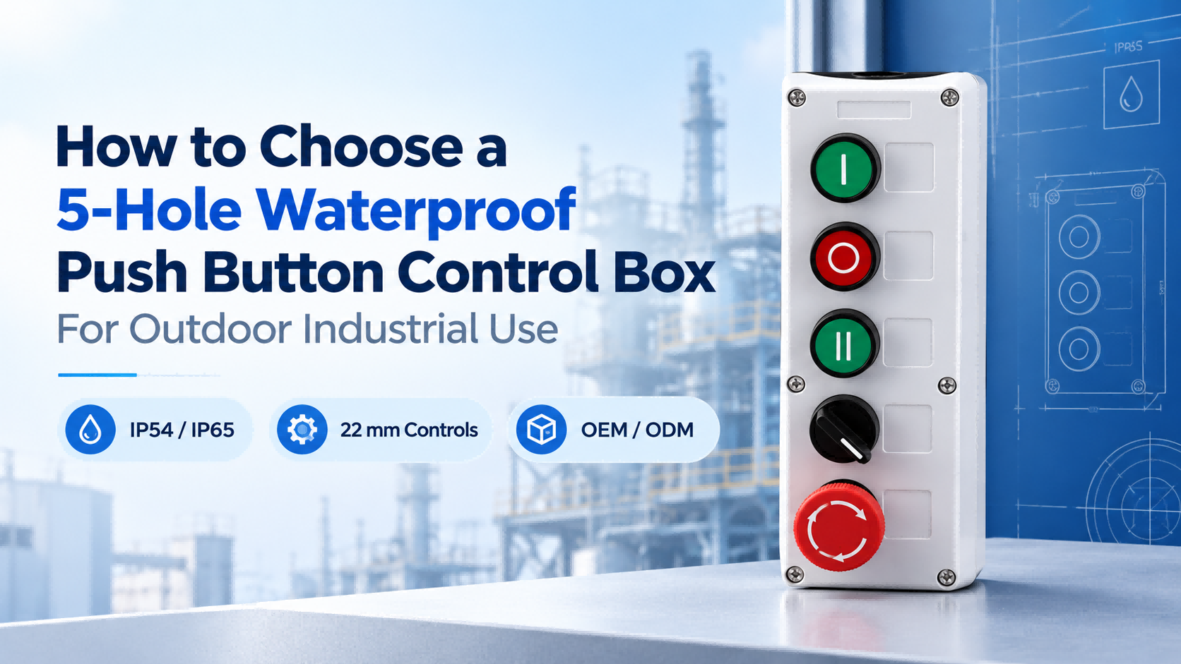 How to Choose a 5-Hole Waterproof Push Button Control Box for Outdoor Industrial Use