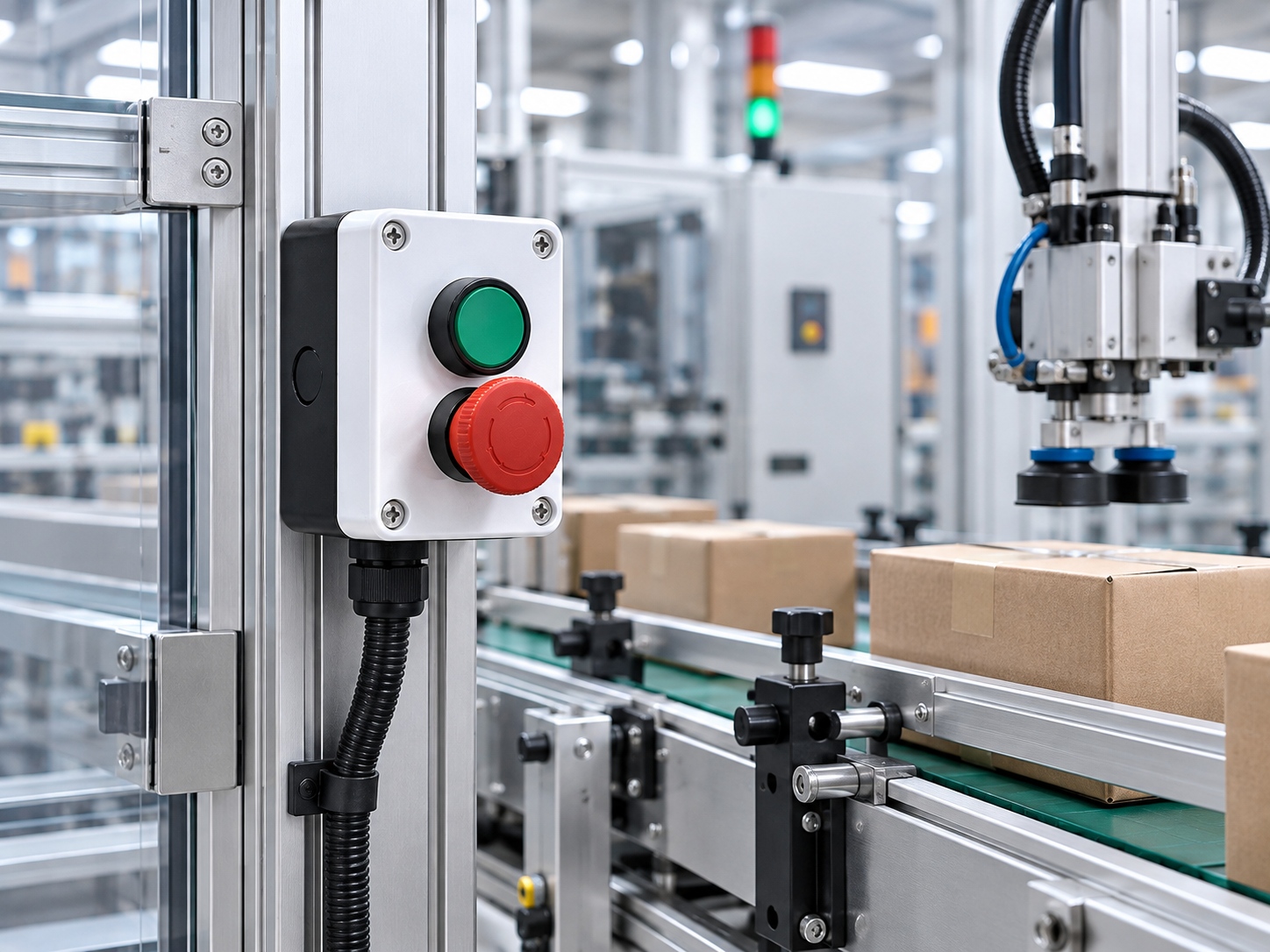 Automation equipment custom push button control box application