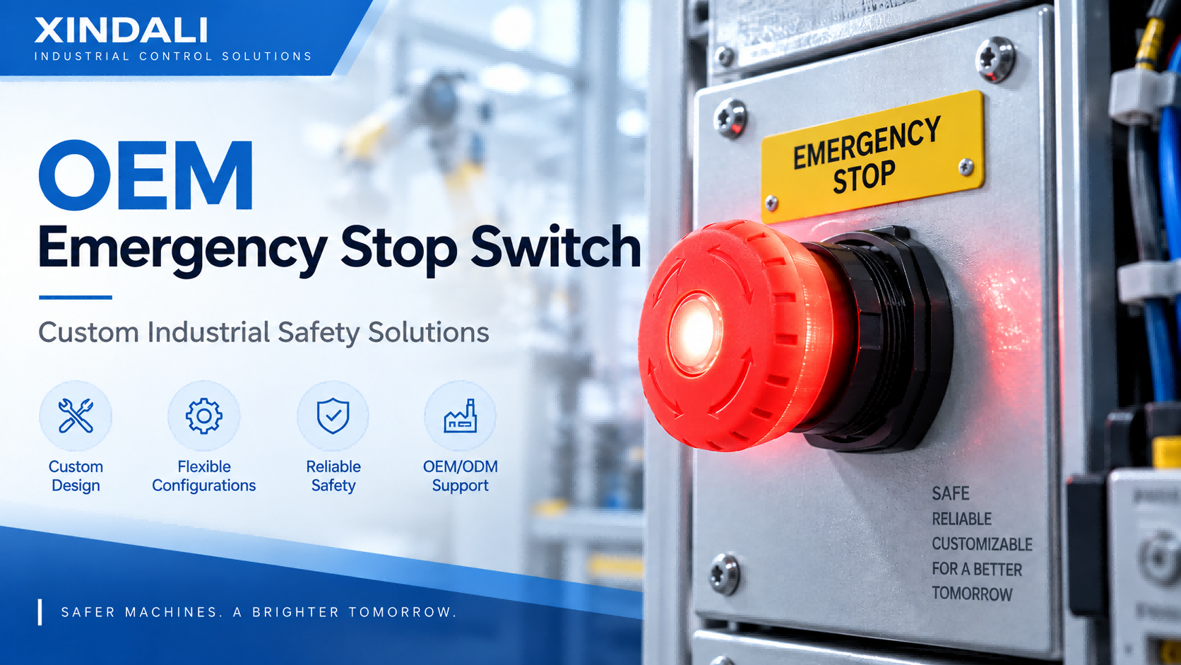 How to Choose an OEM Emergency Stop Switch for Compact Industrial Control Panels