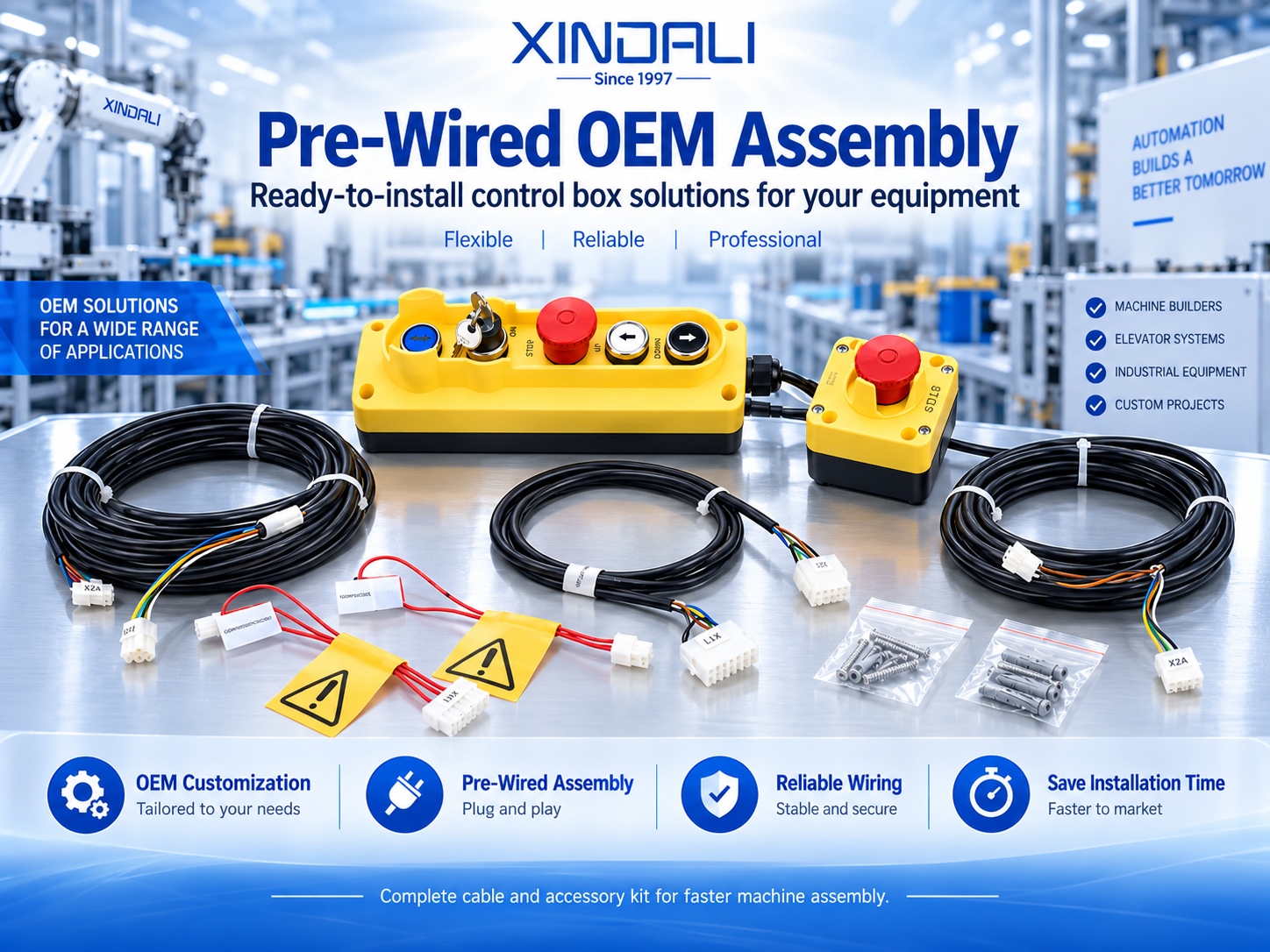 Pre wired OEM control box assembly manufacturer