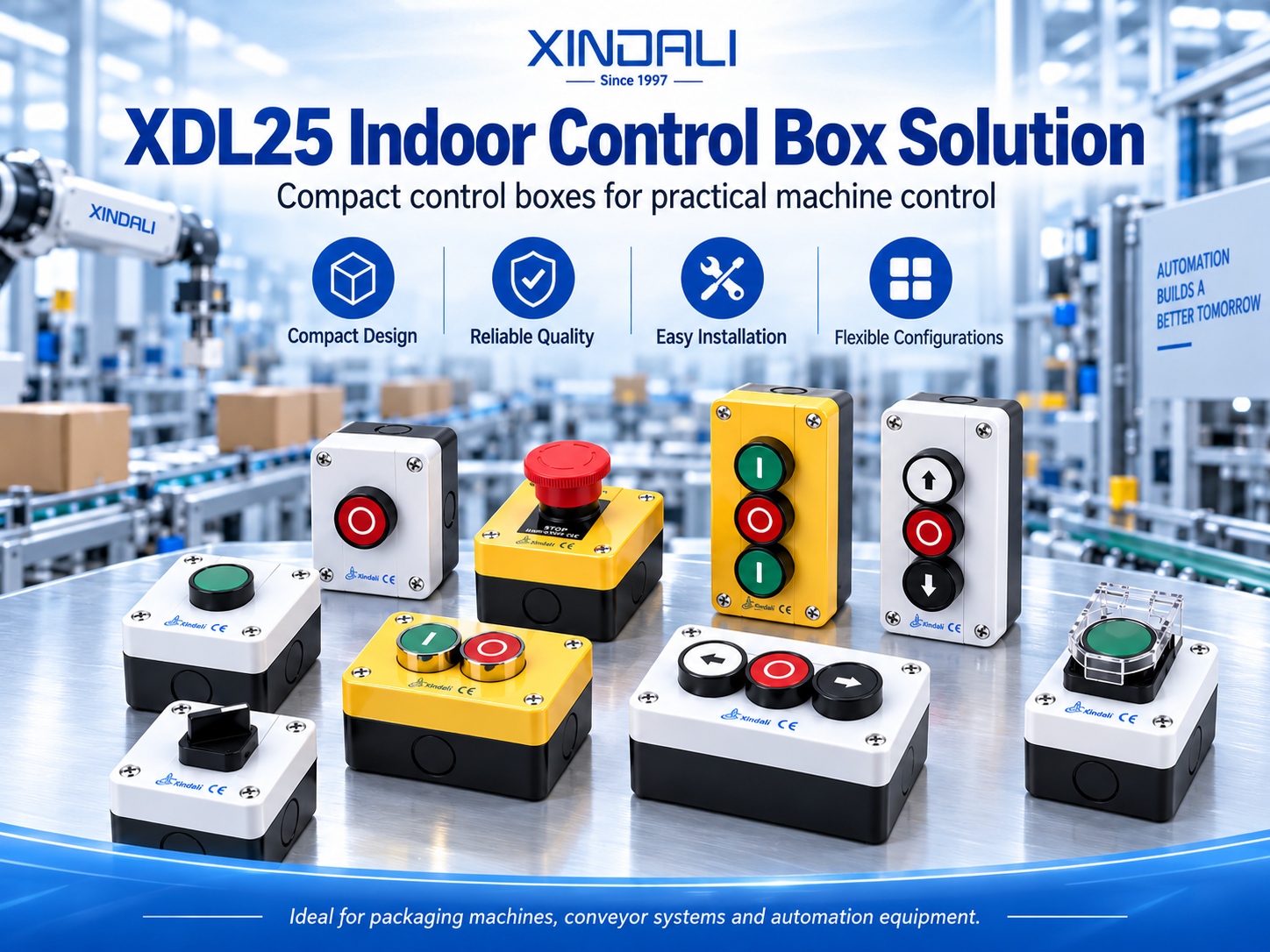 XDL25 indoor push button control box OEM solution