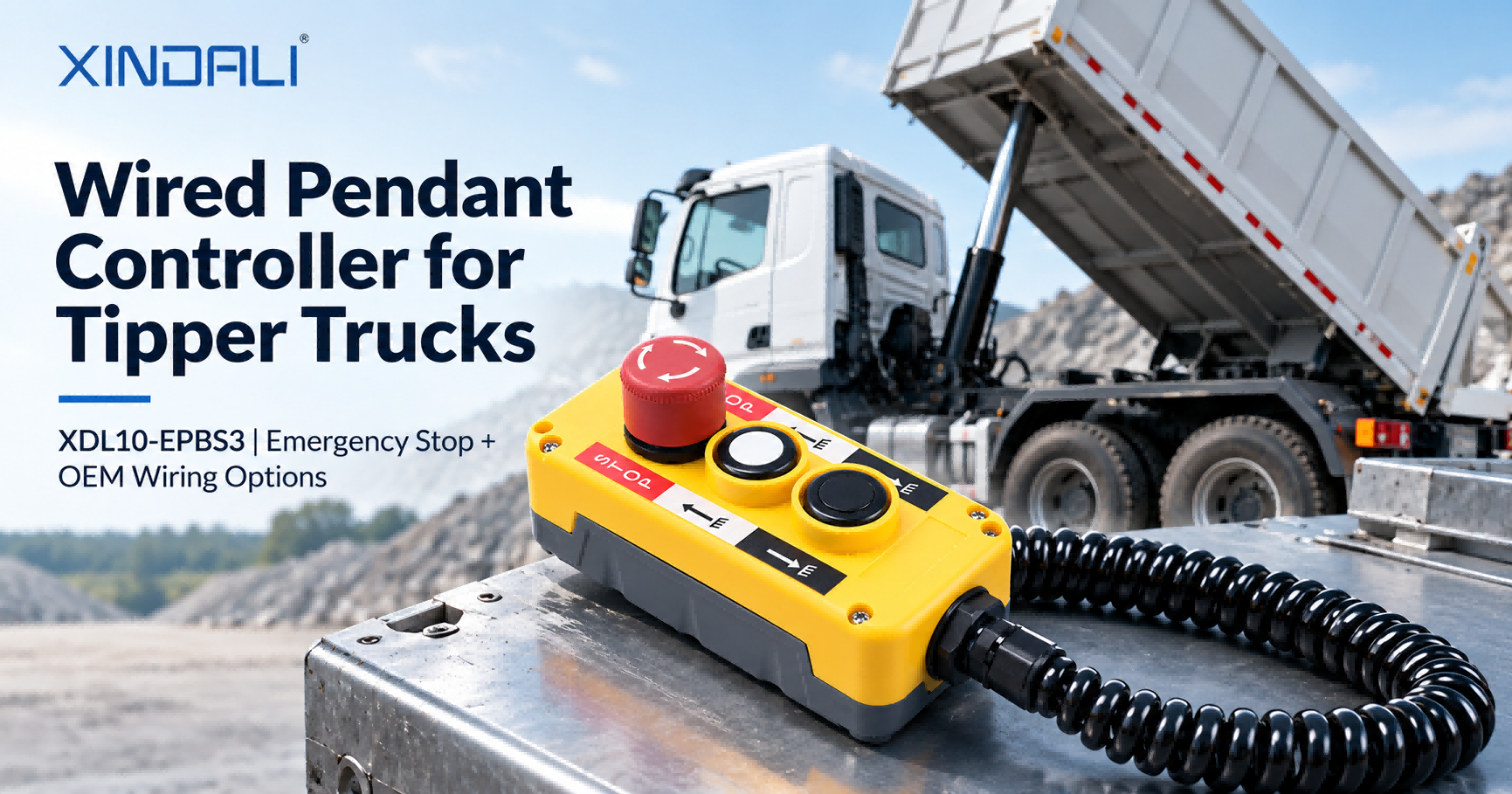 How to Choose a Wired Emergency Stop Pendant Controller for Tipper Trucks