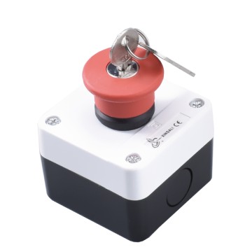 Red Sign Weatherproof Emergency Stop Push Butto...