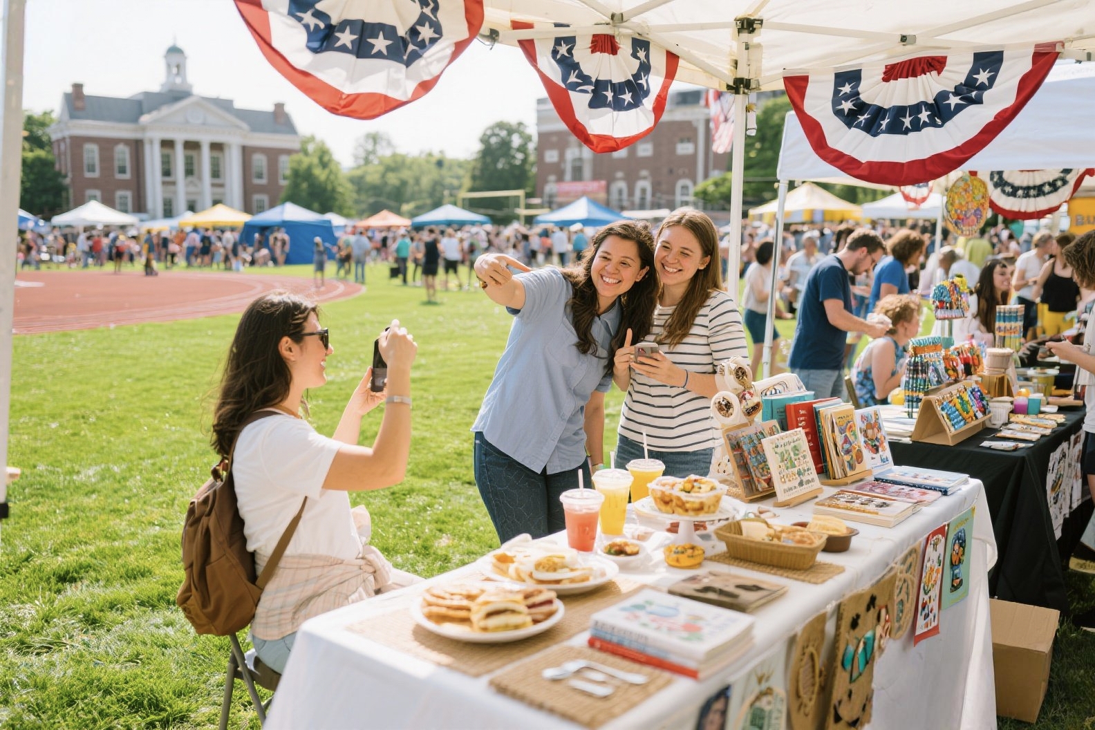 4.Environmental protection in the campus charity sale