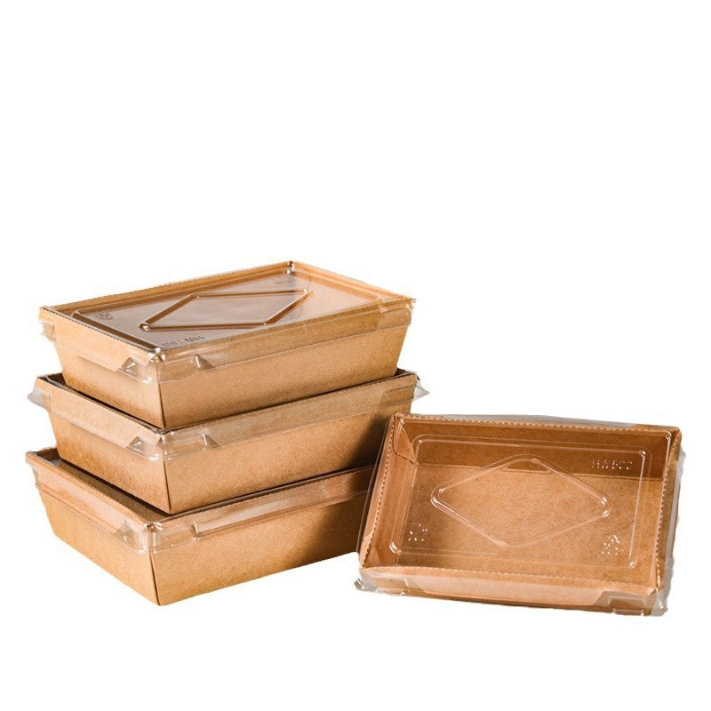 Kraft paper universal grid lunch box