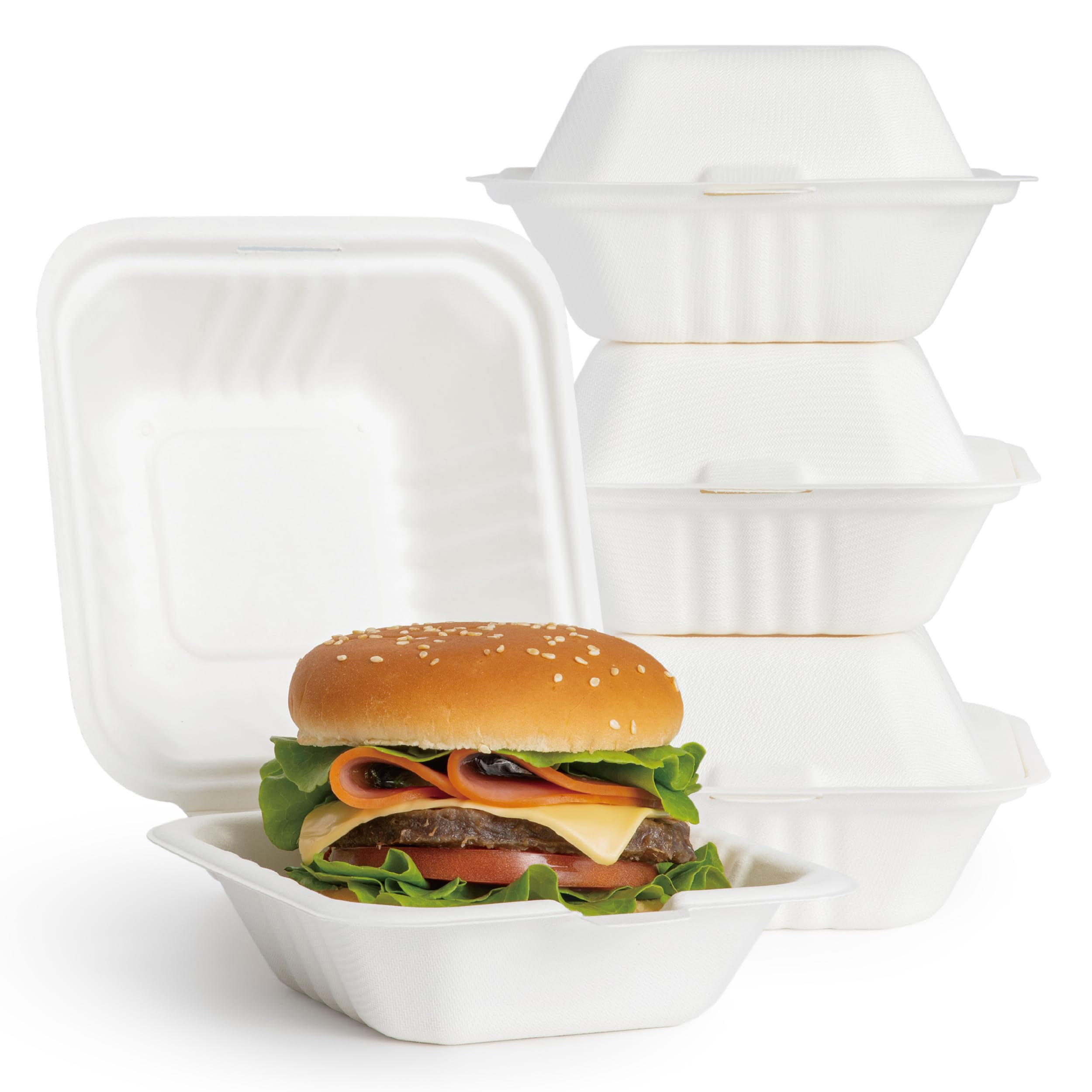 Degradable Corn Starch Hamburger Box (2)