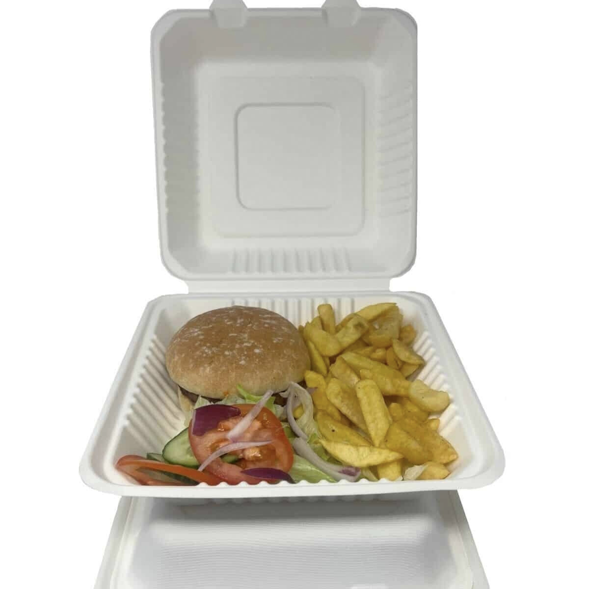 Degradable Corn Starch Hamburger Box (4)
