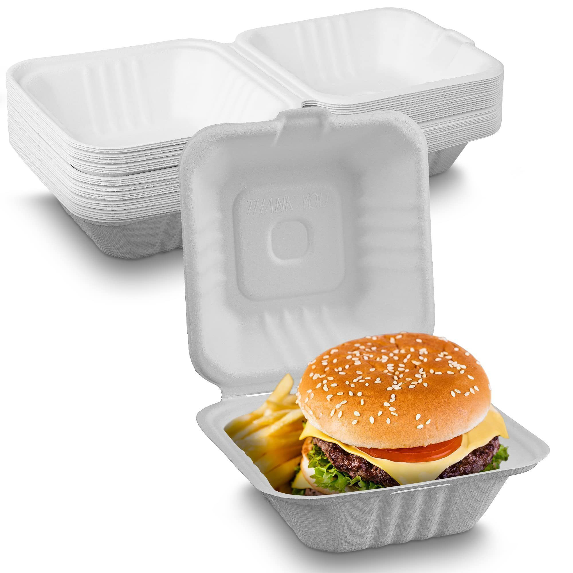 Degradable Corn Starch Hamburger Box (5)
