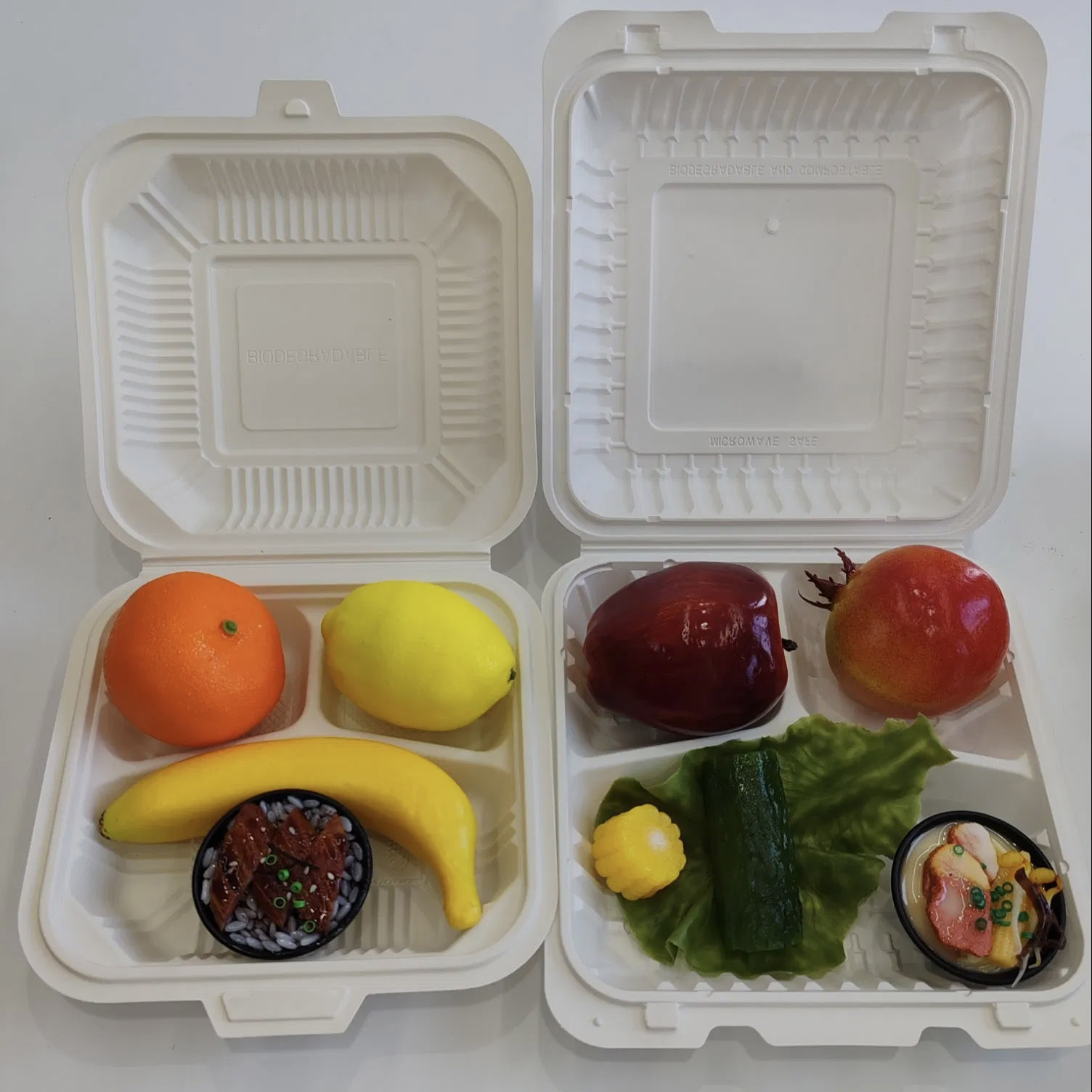 Degradable Corn Starch Hamburger Box (6)