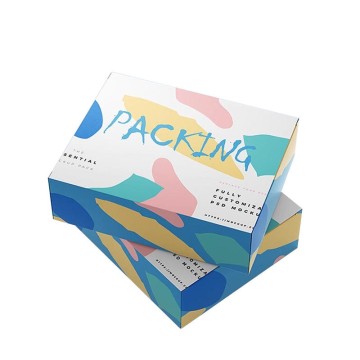 Custom Logo Corrugated Paper Shipping Boxes Recycled Cardboard with Zipper Tear Strip Free Sample...