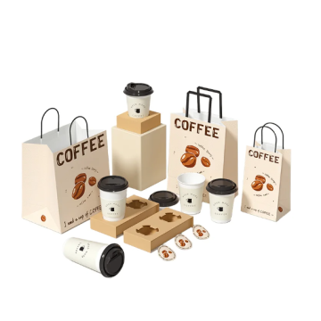 Dayu Custom Eco-Friendly Recyclable Kraft Paper Bags Flexo Printing Supermarket Togo Packaging for Coffee Food Candle Super
