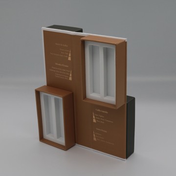 Customized Paper Leather Metal Accessories Perfume Display Box Drawer Box-1