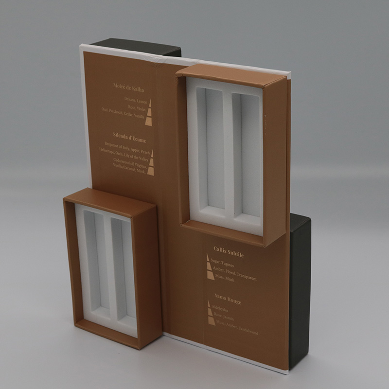 Customized Paper Leather Metal Accessories Perfume Display Box Drawer Box (14)