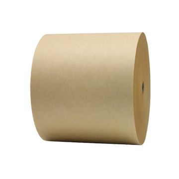 Light Brown Kraft Recycled Paper Roll 40–80gsm Light Weight Kraft & PE Coated Paper Roll for Food Packaging